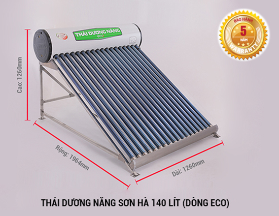 Kích thước thái dương năng Sơn Hà| Tư vấn tìm hàng